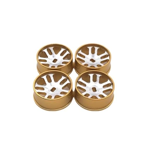 PLOQAZEH RC Autoteile Für WLtoys 284131 K969 K979 K989 K999 P929 P939 Iw04m Für Mini-Q Für Mini-Z Metall-Upgrade-Zubehör 20-mm-Rad RC-Auto-Ersatzteile(Yellow) von PLOQAZEH