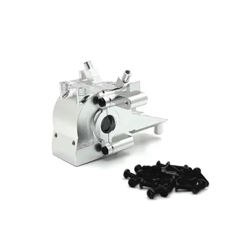 PLOQAZEH RC Autoteile Für WLtoys Für 124006 12423 12427 12428 12429 12423 1/12 Metall Upgrade Front Wave Box RC Auto Upgrade Teile Zubehör Ersatz(Silver) von PLOQAZEH