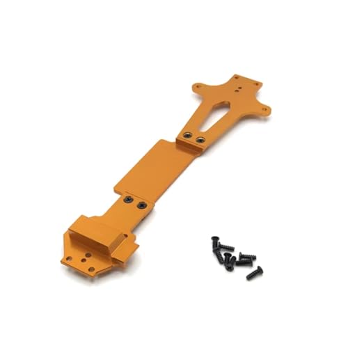 PLOQAZEH RC Autoteile Für WLtoys Für 144010 144002 144001 1/14 Metall Upgrade Refit Zweite Boden Platte RC Auto Upgrades Teile Zubehör(Yellow) von PLOQAZEH