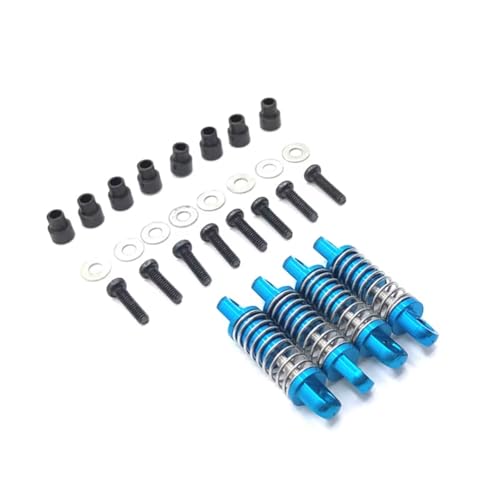 PLOQAZEH RC Autoteile Für WLtoys Für 284131 K969 K979 K989 K999 P929 P939 1/28 Metall Upgrade Stoßdämpfer RC Auto Upgrade Teile Zubehör(Blue) von PLOQAZEH