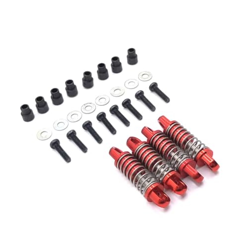 RC Autoteile Für WLtoys Für 284131 K969 K979 K989 K999 P929 P939 1/28 Metall Upgrade Stoßdämpfer RC Auto Upgrade Teile Zubehör(Red) von PLOQAZEH