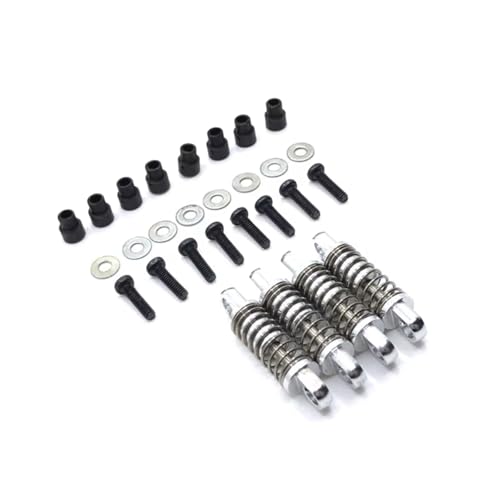 PLOQAZEH RC Autoteile Für WLtoys Für 284131 K969 K979 K989 K999 P929 P939 1/28 Metall Upgrade Stoßdämpfer RC Auto Upgrade Teile Zubehör(Silver) von PLOQAZEH