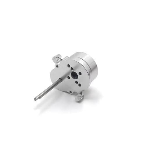 PLOQAZEH RC Autoteile Für WPL 1/10 D12 Upgraded Zubehör Metall Stahl Mid Gearbox RC Auto Ersatzteile(Silver) von PLOQAZEH