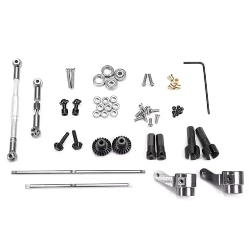 PLOQAZEH RC Autoteile Für WPL Für B14 B24 B16 B36 C14 C24 Q62 Q63 Upgrade Metall Getriebe Brücke Achse Mit Schrauben RC LKW RC Auto Teile von PLOQAZEH