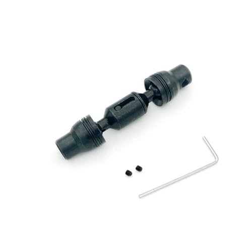 PLOQAZEH RC Autoteile Für WPL Für B16 1/16 6WD 1Pcs Metall Stick Hinterachse Kit RC Auto Antriebswelle LKW Auto Fit Teile Ersatz Zubehör(Black 1) von PLOQAZEH