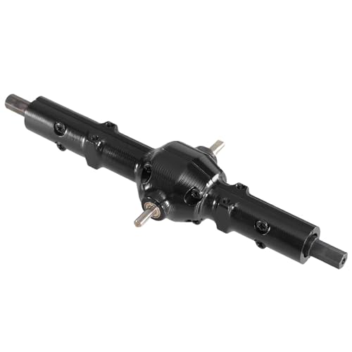 PLOQAZEH RC Autoteile Für WPL Für B16 B36 Für Jjrc 1/16 Sechs Rad Stick Military Kagas Halb LKW Upgrade Zubehör Metall Mid Bridge Montage(Black) von PLOQAZEH