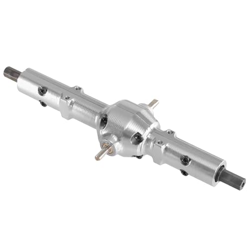 PLOQAZEH RC Autoteile Für WPL Für B16 B36 Für Jjrc 1/16 Sechs Rad Stick Military Kagas Halb LKW Upgrade Zubehör Metall Mid Bridge Montage(Silver) von PLOQAZEH