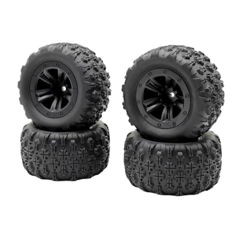 PLOQAZEH RC Autoteile Für Wltoys 144001 144002 144010 124008 124016 124017 124018 124019 Für Monster Truck 85mm 12mm Hex Reifen Räder Upgrade RC Auto Zubehör(4pcs tire) von PLOQAZEH