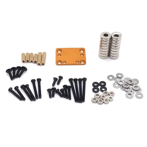 PLOQAZEH RC Autoteile Für Wltoys 284131 K999 K979 K969 K989 P939 P929 Für Kyosho Für Mini-Q RC01 1:28 RC Auto Upgrade Teile RC Auto Körper Post Magnet Unsichtbare Feste Halterung(Yellow) von PLOQAZEH
