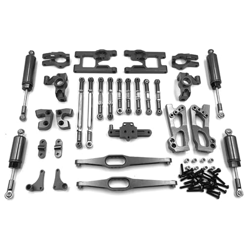 RC Autoteile Für Wltoys Für 12427 12428 12423 FY01 FY02 FY03 1/12 Fernbedienung Auto Upgrade Zubehör Metall Upgrade 12 Stück Set Teile(Gray) von PLOQAZEH