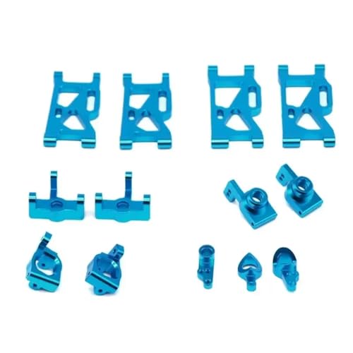 PLOQAZEH RC Autoteile Für Wltoys Für 144001 1/14 Metall Lenkung Für Schaukel Arm Basis C Hinten Hub Für Sitz Montage RC Auto Upgrade Teile Zubehör Ersatz(Blue) von PLOQAZEH
