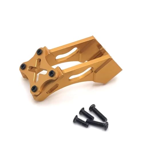 PLOQAZEH RC Autoteile Für Wltoys Für 144001 144010 124007 124017 124019 184016 Metall Schwanz Flügel Montieren Befestigungs Halterung RC Auto Upgrade Teile Zubehör(Yellow) von PLOQAZEH