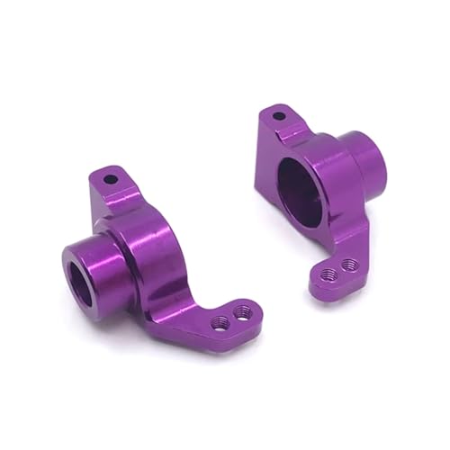 PLOQAZEH RC Autoteile Für Wltoys Für 144010 144001 144002 1/14 124016 124017 124018 124019 1/12 RC Auto Teile Metall Hinten Lenkung Tasse RC Auto Upgrades Teile Zubehör(Purple) von PLOQAZEH