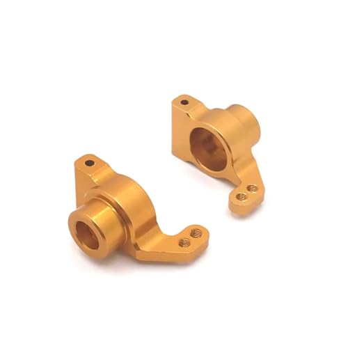 PLOQAZEH RC Autoteile Für Wltoys Für 144010 144001 144002 1/14 124016 124017 124018 124019 1/12 RC Auto Teile Metall Hinten Lenkung Tasse RC Auto Upgrades Teile Zubehör(Yellow) von PLOQAZEH