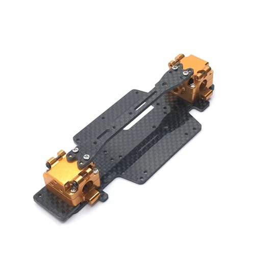 PLOQAZEH RC Autoteile Für Wltoys Für K969 K979 K989 K999 P929 P939 284131 284010 1/28 RC Boden Platte Rahmen Getriebe Box Radio Fach Set RC Auto Ersatzteile(Yellow) von PLOQAZEH