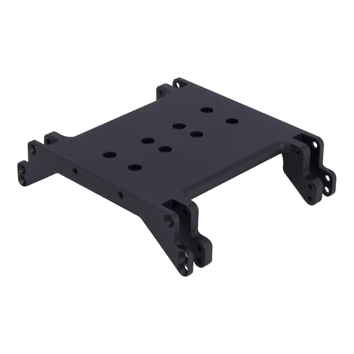 PLOQAZEH RC Autoteile Für Wraith Rr10 Für Axial 90018 1/10 Überrollkäfig-Getriebegetriebe Aus Aluminium Für Chassis-Unterfahrschutz Doppelte Montagelöcher RC-Crawler-Auto(Black) von PLOQAZEH