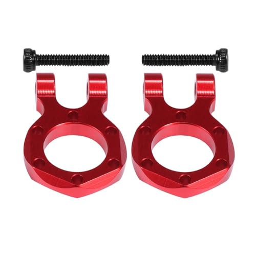 PLOQAZEH RC Autoteile Für Wrangler Für Gladiator Für Element Für Enduro TF2 D90 CC01 Für SCX10 Für TRX4 1/10 Aluminium CNC RC Abschlepphaken Waage Winde Stoßstange D-Ring(Red) von PLOQAZEH