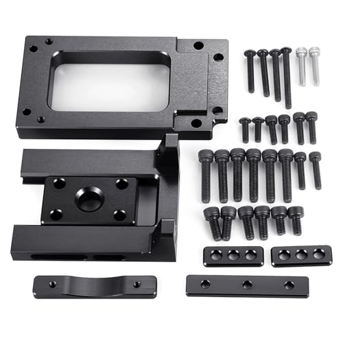PLOQAZEH RC Autoteile Für X-Maxx 1/5 Für Monster Truck, Verstellbare Motorhalterung, Schnelle Demontage, RC-Car, Monster Truck, Upgrade-Teile, Dekoration, RC-Car-Zubehör(Black) von PLOQAZEH