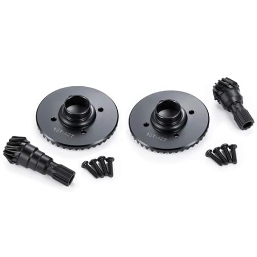 PLOQAZEH RC Autoteile Für X-Maxx 1/5 Metall 42T 13T Vorne Hinten Differential Getriebe RC Für Monster Truck Modell Upgrade Teile(Set) von PLOQAZEH