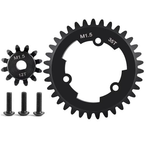 PLOQAZEH RC Autoteile Für X-Maxx Für 6S 77076-4 8S 77086-4 1/5 Stahl M1,5 12T Motor Getriebe Und 35T Stirnradgetriebe RC Für Monster Truck Modell Upgrade Teile PLOQAZEH RC Autoteile Für X-Maxx Für 6S 77076-4 8S 77086-4 1/5 Stahl M1,5 12T Motor Getriebe Und 35T Stirnradgetriebe RC Für Monster Truck Modell Upgrade Teile von PLOQAZEH