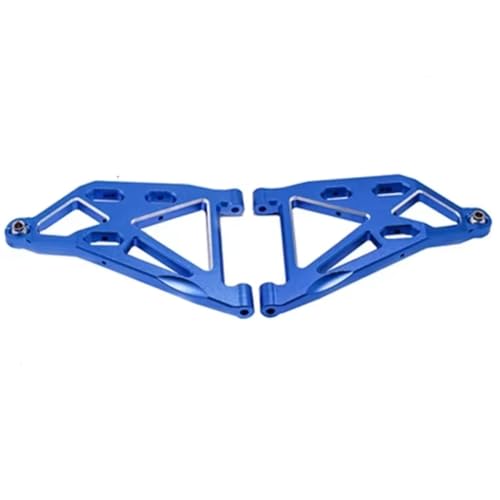 PLOQAZEH RC Autoteile Für YK DF7 4072 Für Desert 1/7 Karte Front Lower Arm Für Schaukel Arm Zubehör Aluminium Legierung Kurze Karte Einfache Steuerung Ersatzteile(Blue) von PLOQAZEH