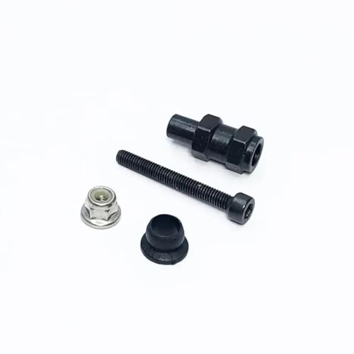 PLOQAZEH RC Autoteile Für ZD Für Racing Für Hobao Für Arrma 1/8 Universal Typ Stoßdämpfer Buchse Halter Befestigungs Schraube RC Für Buggy Truggy Für Monster Autos(Black) von PLOQAZEH