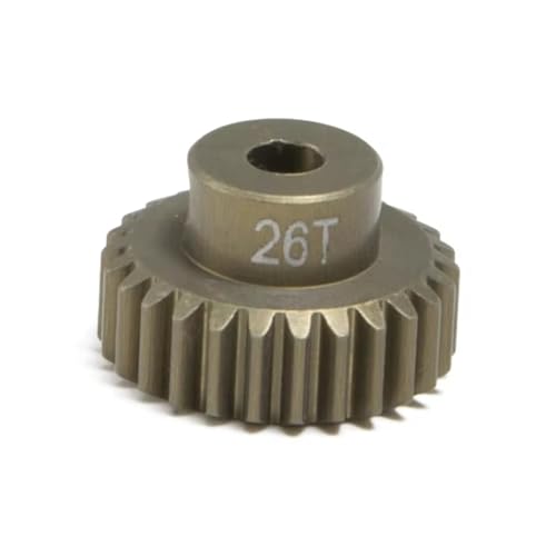 PLOQAZEH RC Autoteile Universal Aluminium Legierung 18T-30T Ritzel Motor Getriebe RC Upgrade Teile Zubehör RC Modell Auto Teile(26T) von PLOQAZEH