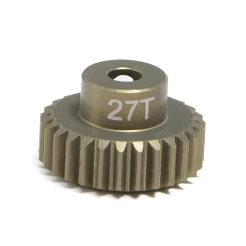 PLOQAZEH RC Autoteile Universal Aluminium Legierung 18T-30T Ritzel Motor Getriebe RC Upgrade Teile Zubehör RC Modell Auto Teile(27T) von PLOQAZEH