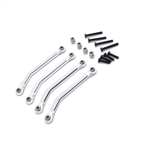 PLOQAZEH RC Car Upgrade Zubehör Für FMS Für FCX24 1/24 Metall CNC Verfahren Für Chassis Fixed Link RC Auto Kettenfahrzeuge Teile Und Zubehör Upgrades Ersatzverwendung(Silver) von PLOQAZEH