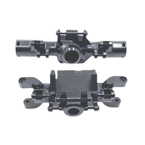 PLOQAZEH RC Car Upgrade Zubehör Für HuangBo ZP1001 ZP1002 ZP1003 ZP1004 1/10 Metall CNC Prozess Vorder Und Hinterachsgehäuse RC Autoteile Und Zubehör Ersatz(Black) von PLOQAZEH