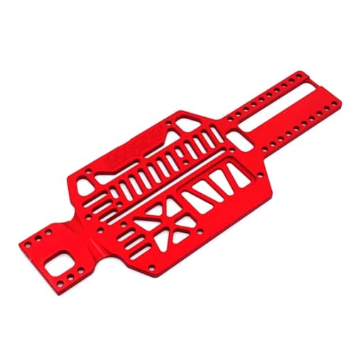 PLOQAZEH RC Car Upgrade Zubehör Für MINI-Q8 Q9 1/28 90 94 98 102 106 110 114 118 122mm Metall Multi-Radstand Bodenplatte RC Auto Teile Zubehör Upgrade Ersatz(Red) von PLOQAZEH