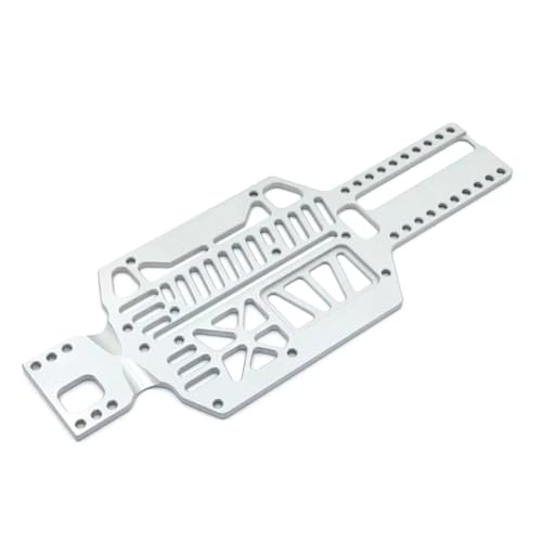 PLOQAZEH RC Car Upgrade Zubehör Für MINI-Q8 Q9 1/28 90 94 98 102 106 110 114 118 122mm Metall Multi-Radstand Bodenplatte RC Auto Teile Zubehör Upgrade Ersatz(Silver) von PLOQAZEH