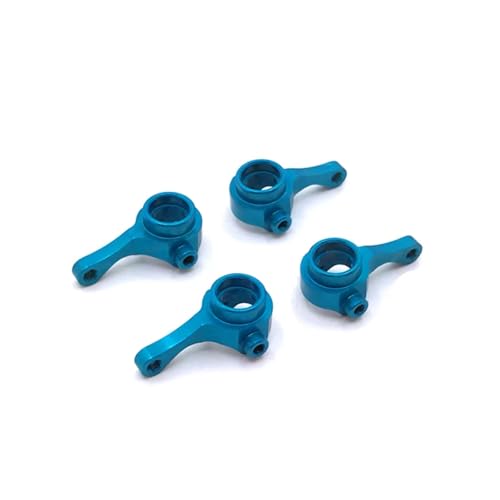 PLOQAZEH RC Car Upgrade Zubehör Für MINI-Q9 1/28 Metall Lenkbecher Vorne Und Hinten RC Auto Offroad Kettenfahrzeugteile Und Zubehör Upgrade Ersatzverwendung(Blue) von PLOQAZEH