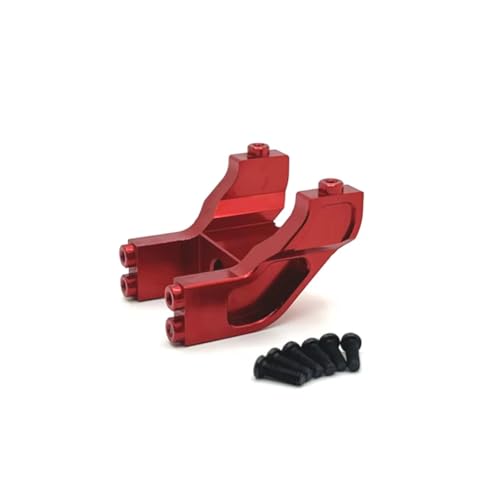 PLOQAZEH RC Car Upgrade Zubehör Für MJX 14209 14210 1/14 Metallheckflügel Befestigungsteile RC Auto Geländewagen Kettenfahrzeugteile Und Zubehör Upgrade Ersatzverwendung(Red) von PLOQAZEH