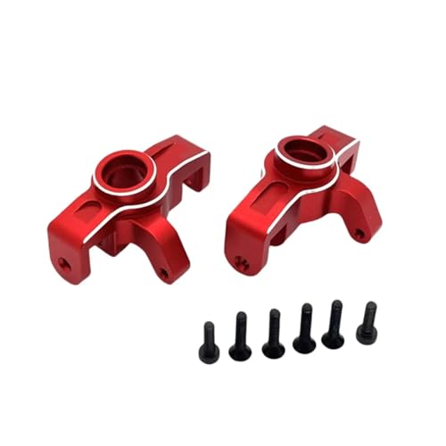 PLOQAZEH RC Car Upgrade Zubehör Für MJX 14211 1/14 Metall Front Lenkbecher Fernbedienung Auto Kettenfahrzeug Teile Und Zubehör Upgrade Ersatz Und Verwendung(Red) von PLOQAZEH