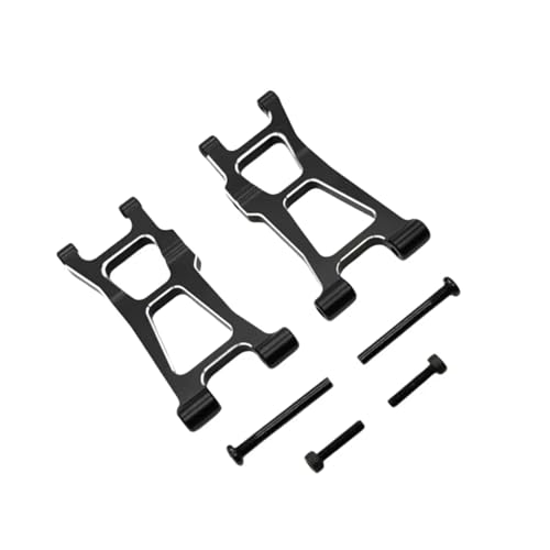 PLOQAZEH RC Car Upgrade Zubehör Für MJX 14211 1/14 Metall Rear Lower Arm Fernbedienung Auto Kettenfahrzeug Teile Und Zubehör Upgrade Ersatz Und Verwendung(Black) von PLOQAZEH