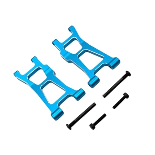 PLOQAZEH RC Car Upgrade Zubehör Für MJX 14211 1/14 Metall Rear Lower Arm Fernbedienung Auto Kettenfahrzeug Teile Und Zubehör Upgrade Ersatz Und Verwendung(Blue) von PLOQAZEH