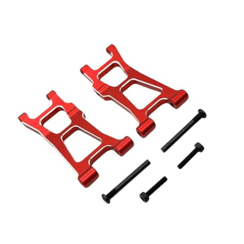 PLOQAZEH RC Car Upgrade Zubehör Für MJX 14211 1/14 Metall Rear Lower Arm Fernbedienung Auto Kettenfahrzeug Teile Und Zubehör Upgrade Ersatz Und Verwendung(Red) von PLOQAZEH