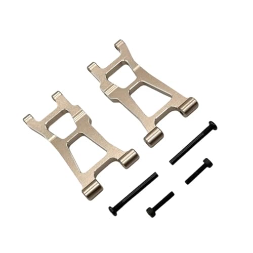 PLOQAZEH RC Car Upgrade Zubehör Für MJX 14211 1/14 Metall Rear Lower Arm Fernbedienung Auto Kettenfahrzeug Teile Und Zubehör Upgrade Ersatz Und Verwendung(Yellow) von PLOQAZEH