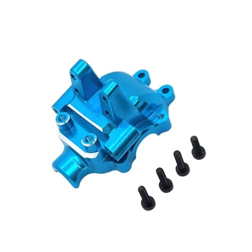 PLOQAZEH RC Car Upgrade Zubehör Für MJX 14211 14301 14302 14303 14209 14210 Metall Front Getriebe Obere Abdeckung Set Fernbedienung Auto Teile Und Zubehör Ersatz(Blue) von PLOQAZEH
