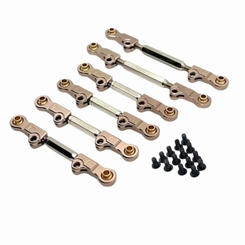 PLOQAZEH RC Car Upgrade Zubehör Für MJX 7303 1/7 P73200 P73240 Metall Einstellstangensatz Fernbedienung Autoteile Und Zubehör Upgrade Ersatz Und Verwendung(Yellow) von PLOQAZEH