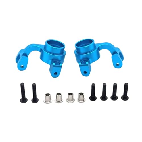 PLOQAZEH RC Car Upgrade Zubehör Für MJX 7303 P73230B 1/7 Metall Front Steering Cup Fernbedienung Auto Kettenfahrzeug Teile Und Zubehör Upgrade Ersatz Und Verwendung(Blue) von PLOQAZEH