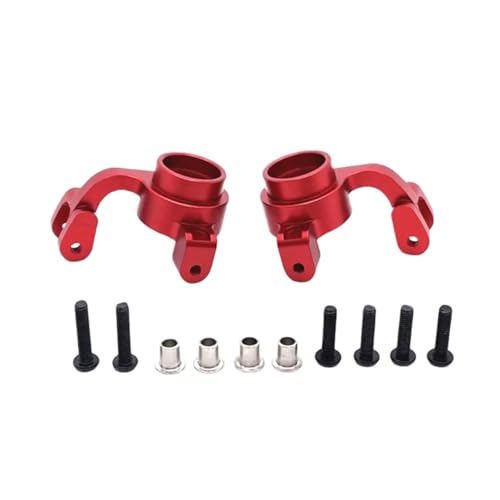 PLOQAZEH RC Car Upgrade Zubehör Für MJX 7303 P73230B 1/7 Metall Front Steering Cup Fernbedienung Auto Kettenfahrzeug Teile Und Zubehör Upgrade Ersatz Und Verwendung(Red) von PLOQAZEH