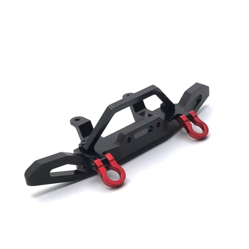 PLOQAZEH RC Car Upgrade Zubehör Für MN D90 D91 D96 Für MN98 99S 1/12 Metall Frontstoßstange Abschlepphaken RC Auto Kettenfahrzeuge Teile Und Zubehör Upgrades Ersatzverwendung(Black) von PLOQAZEH