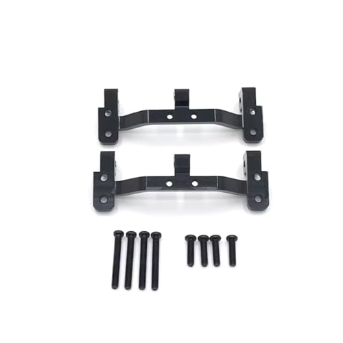 PLOQAZEH RC Car Upgrade Zubehör Für MN D90 D91 D96 Für MN98 99S 1/12 Metall Vorder Und Hinterachse Spurstangenhalter RC Auto Teile Und Zubehör Upgrades Ersatz Verwenden(Black) von PLOQAZEH