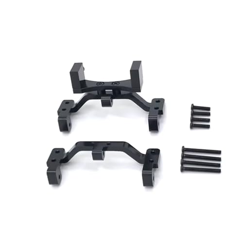 PLOQAZEH RC Car Upgrade Zubehör Für MN D90 D91 D96 Für MN98 99S 1/12 Metallachse Servohalterung Spurstangenhalter RC Autoteile Und Zubehör Upgrade Ersatz Und Verwendung(Black) von PLOQAZEH