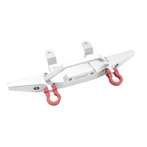PLOQAZEH RC Car Upgrade Zubehör Für MN D90 D91 D96 MN90 Für MN99S 1/12 Metall Frontstoßstange Antikollisions RC Und Zubehör Upgrades Ersatzverwendung(Silver) von PLOQAZEH