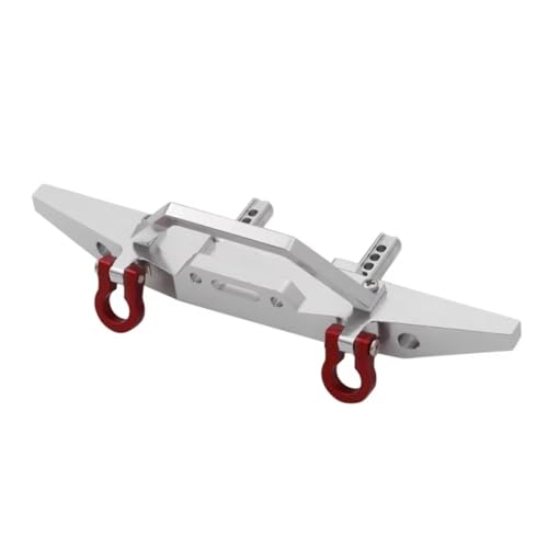 PLOQAZEH RC Car Upgrade Zubehör Für MN Für MN128 1/12 Metall Frontstoßstange Schutz Stoßstange RC Auto LKW Off-Road Kettenfahrzeuge Teile Und Zubehör Upgrades Ersatz Verwenden(Silver) von PLOQAZEH