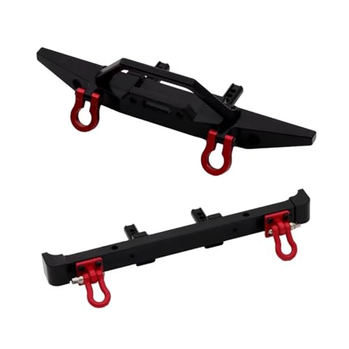 PLOQAZEH RC Car Upgrade Zubehör Für MN Für MN128 1/12 Metall Vordere Und Hintere Stoßstange Schutz Stoßstange RC Auto Kettenfahrzeuge Teile Und Zubehör Upgrades Ersatz Verwenden(Black) von PLOQAZEH