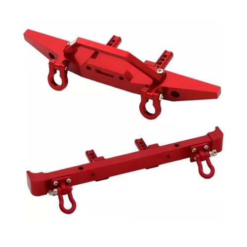 PLOQAZEH RC Car Upgrade Zubehör Für MN Für MN128 1/12 Metall Vordere Und Hintere Stoßstange Schutz Stoßstange RC Auto Kettenfahrzeuge Teile Und Zubehör Upgrades Ersatz Verwenden(Red) von PLOQAZEH